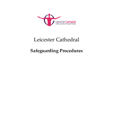 Leicester Cathedral Safeguarding Procedures