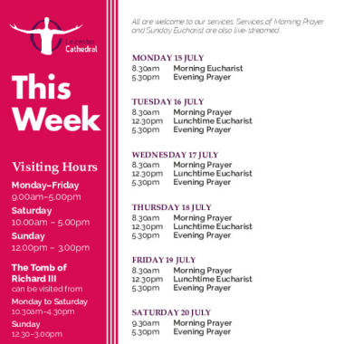2024-07-15 - Services this week
