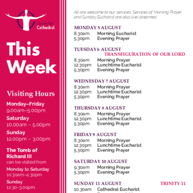 2024-08-05 - Services this week