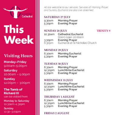 2024-07-29 - Services this week
