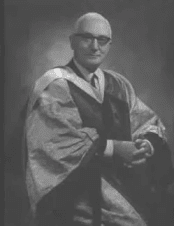 Black and white photograph of Dr George Gray