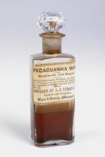 A 19th-century bottle 
of ipecacuanha wine. 
Image: McCord Museum