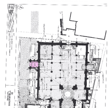 Leics Cath Existing Ground Floor Plan South (Vaughan) Porch